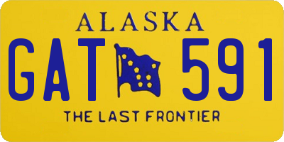 AK license plate GAT591