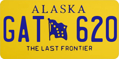 AK license plate GAT620