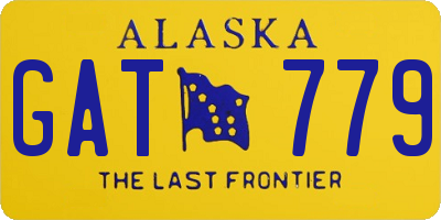 AK license plate GAT779