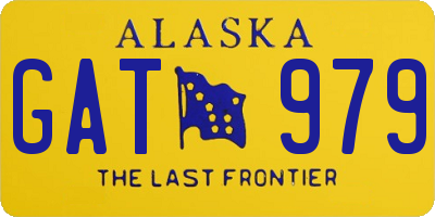 AK license plate GAT979