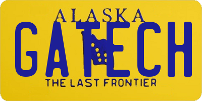 AK license plate GATECH