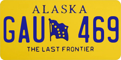 AK license plate GAU469