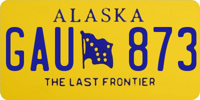 AK license plate GAU873