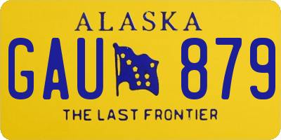 AK license plate GAU879