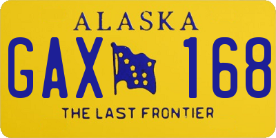 AK license plate GAX168