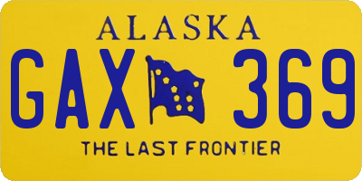 AK license plate GAX369