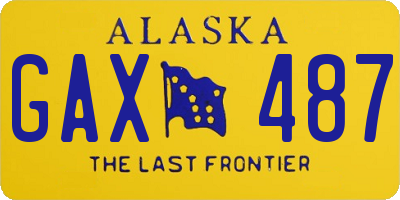 AK license plate GAX487
