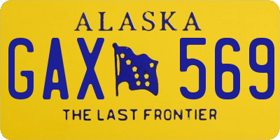 AK license plate GAX569