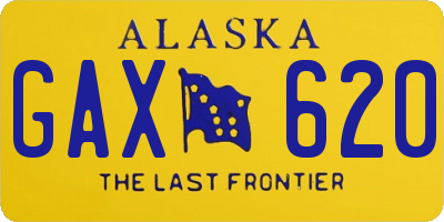 AK license plate GAX620