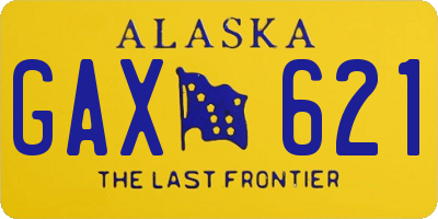 AK license plate GAX621