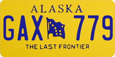 AK license plate GAX779