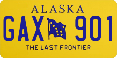 AK license plate GAX901