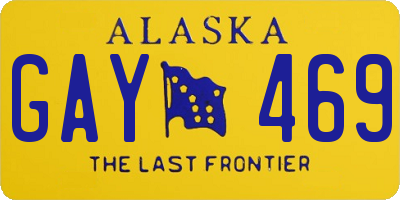 AK license plate GAY469