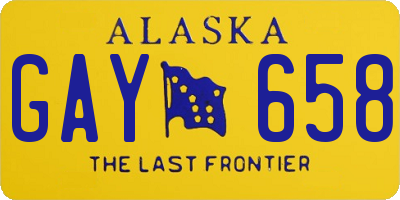 AK license plate GAY658