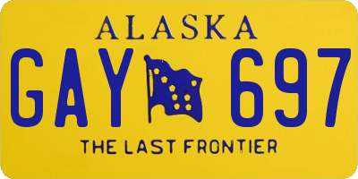AK license plate GAY697