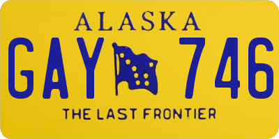 AK license plate GAY746