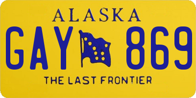 AK license plate GAY869