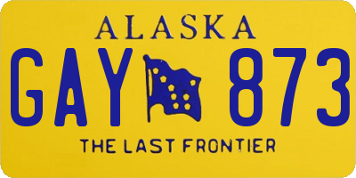 AK license plate GAY873