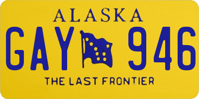 AK license plate GAY946