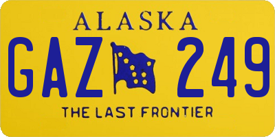 AK license plate GAZ249