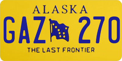 AK license plate GAZ270