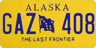 AK license plate GAZ408