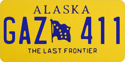 AK license plate GAZ411