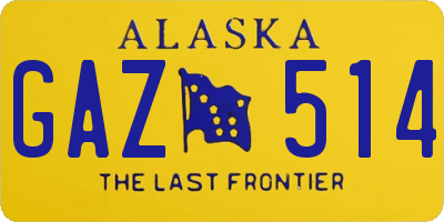 AK license plate GAZ514