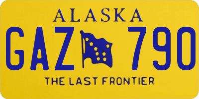 AK license plate GAZ790