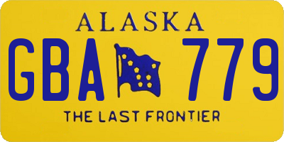 AK license plate GBA779