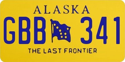 AK license plate GBB341