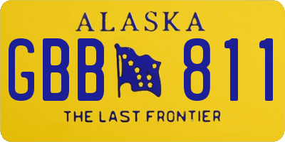 AK license plate GBB811