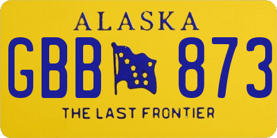 AK license plate GBB873