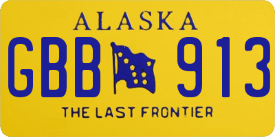 AK license plate GBB913