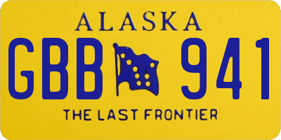 AK license plate GBB941