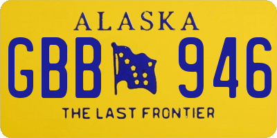 AK license plate GBB946