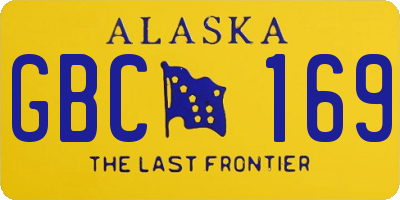 AK license plate GBC169