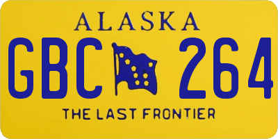AK license plate GBC264