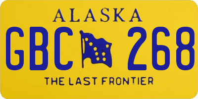 AK license plate GBC268
