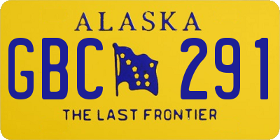 AK license plate GBC291