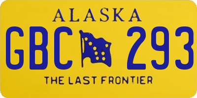 AK license plate GBC293