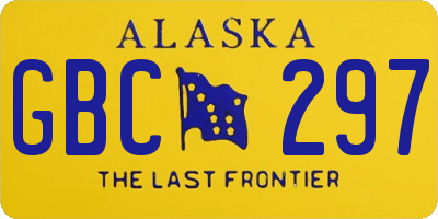 AK license plate GBC297