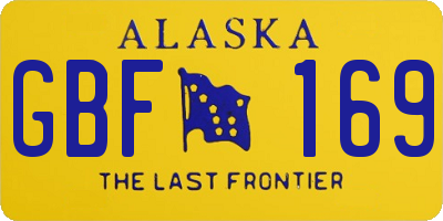 AK license plate GBF169