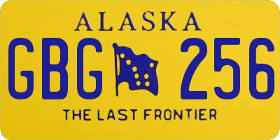 AK license plate GBG256