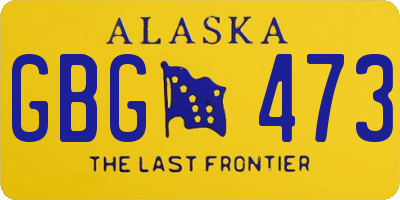 AK license plate GBG473
