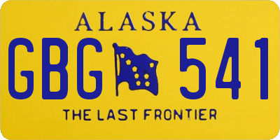 AK license plate GBG541