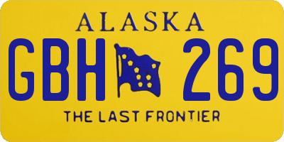 AK license plate GBH269