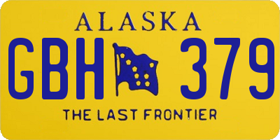 AK license plate GBH379