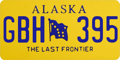 AK license plate GBH395