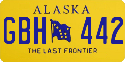 AK license plate GBH442